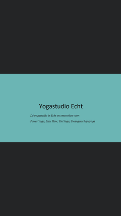 Yoga - Echt - Yogastudio Echt